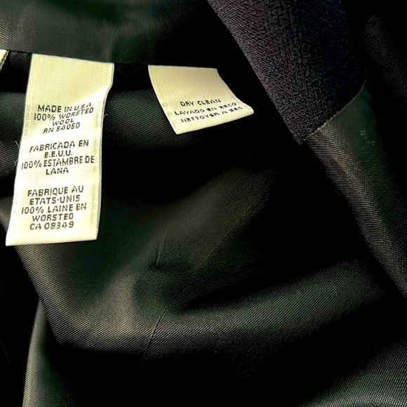 Jones New York NWOT Women’s Black Elegant Long Sleeve Wool Blazer Size 8. - Picture 10 of 16